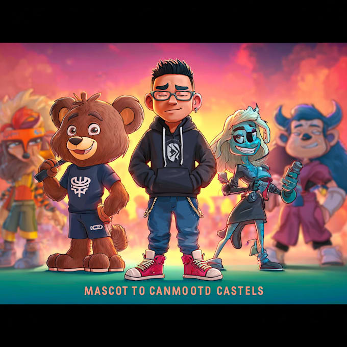 make a cute cartoon illustrations