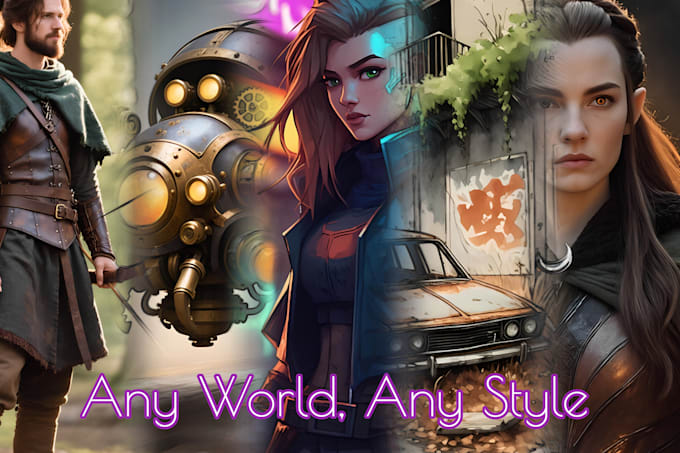 create ai concept art for games and films and any style