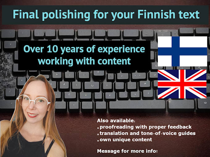 proofread and edit your finnish text