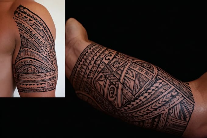 design a polynesian maori tribal tattoo