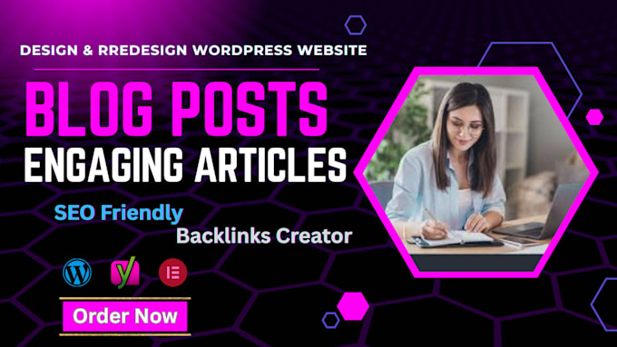 build blogging website, SEO, backlinks content writting