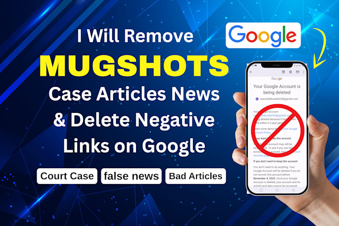 remove mugshots,erase bad articles false news,delete negative links from google