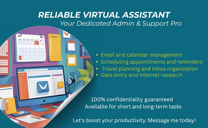 Virtual assistant for admin and support tasks by Glowy2021 | Fiverr