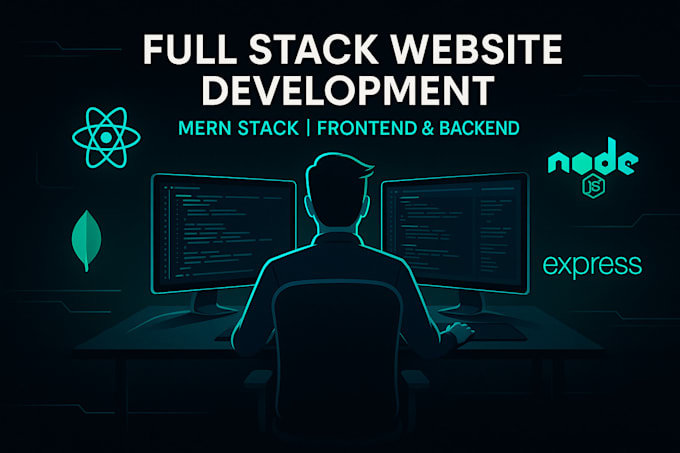 do full stack website development as mern stack, frontend, backend developer
