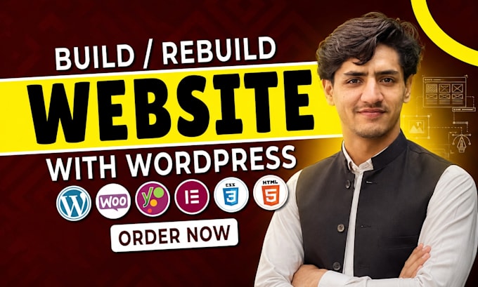 design, responsive SEO friendly wordpress website or store