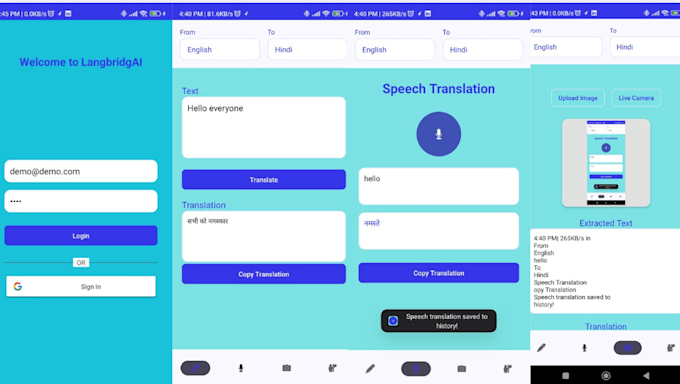 develop ai mobile apps using flutter or kotlin or java