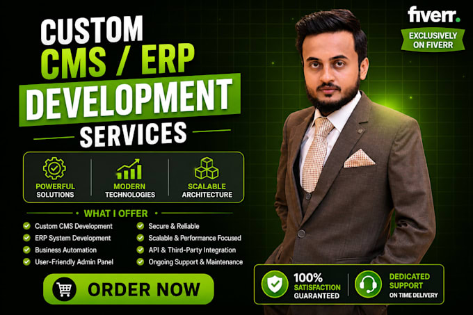 develop a scalable cms or erp system for your business