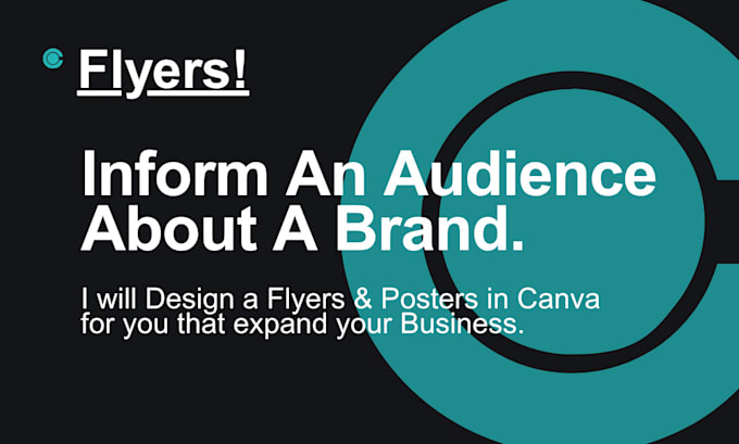 design a flyers and poster in canva