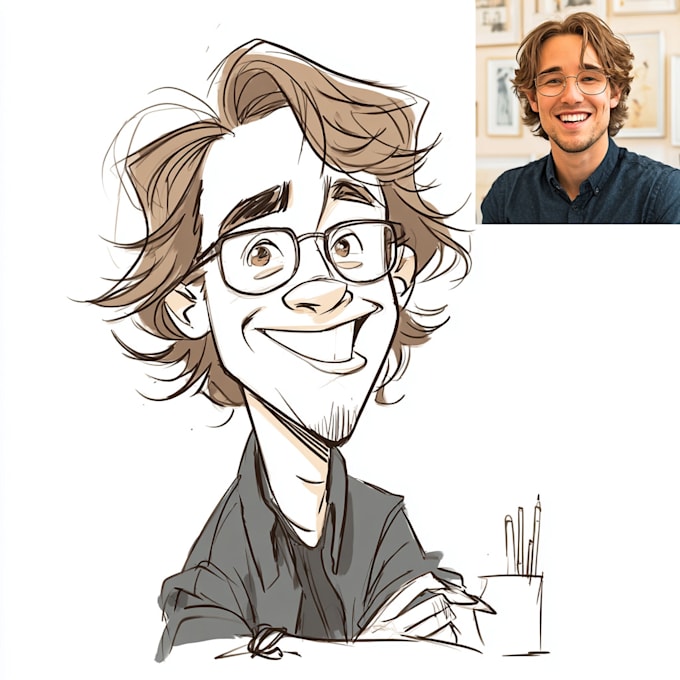 create a cartoon caricature avatar within