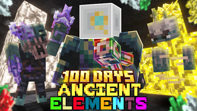 make a thumbnail for your 100 days minecraft video
