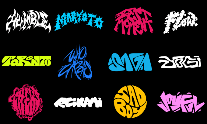 do hand drawn typography logo streetwear merch design