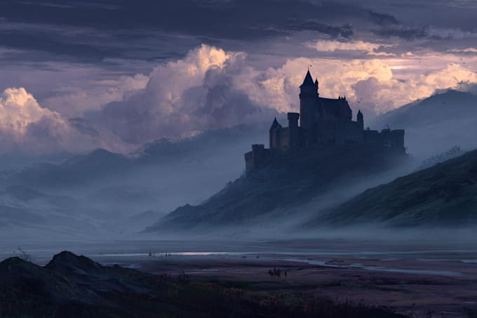 create concept art, fantasy landscapes, background scenes