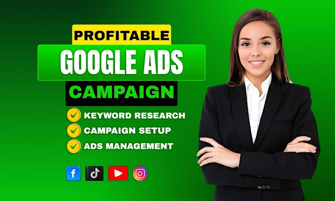 setup and manage your google ads PPC campaign