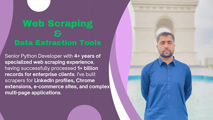 create professional web scrapers and data extraction tools