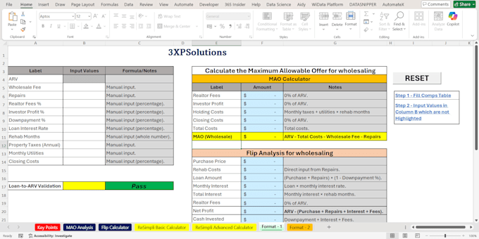 build interactive excel forms with dropdowns validations and user protection