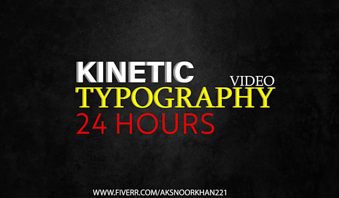 create high quality kinetic typography video