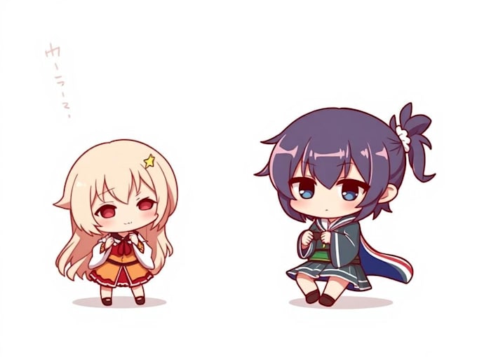draw cute anime chibi character