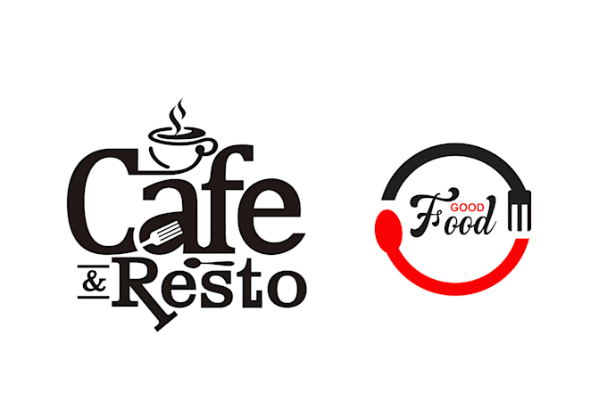 create unique food cafe pizza and restaurant logo design