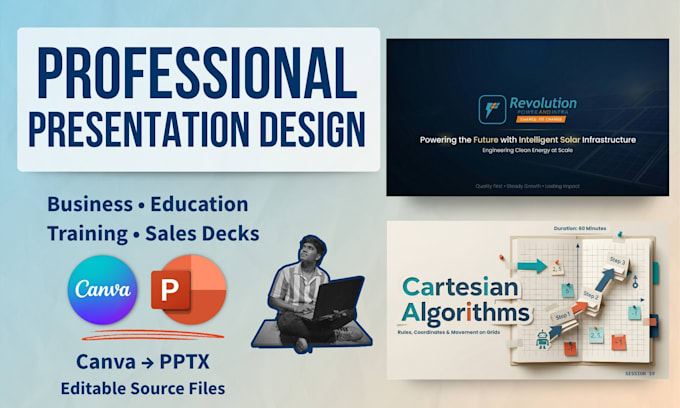 professional powerpoint and canva presentations