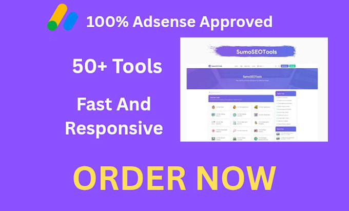 create seo tool website for fast adsense approval