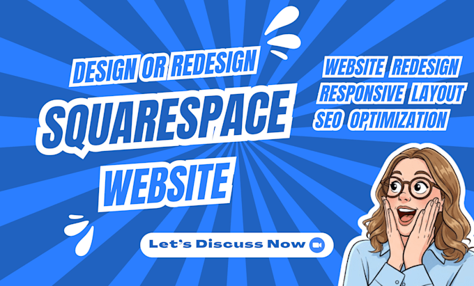 develop squarespace website, design or redesign squarespace, website development