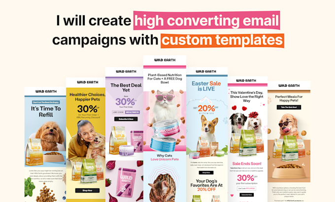 design high converting email campaigns with custom templates