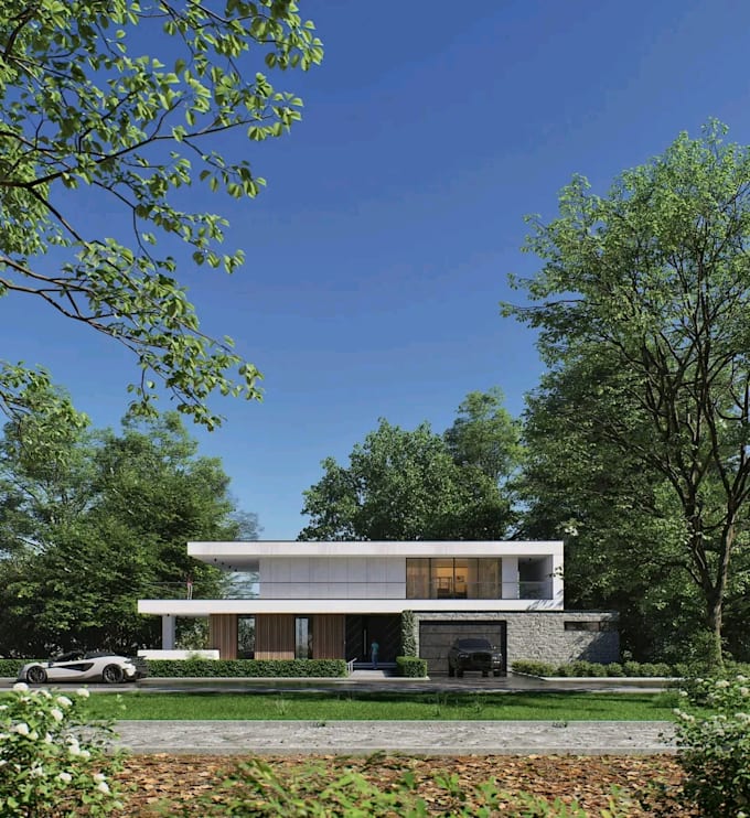 do 2d 3d blueprints house construction exterior and interior model walkthrough