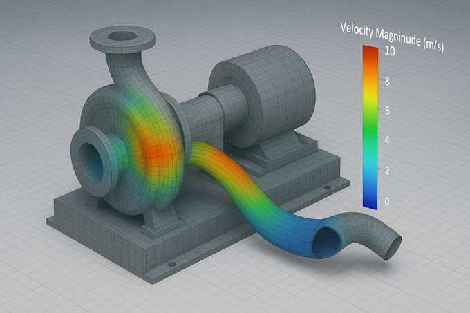 do flow simulation analysis cfd ansys load flow 3d design cad model solidworks