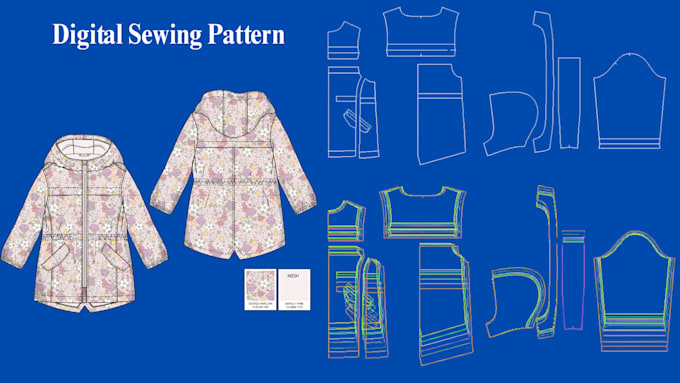 create digital sewing patterns from your design concept