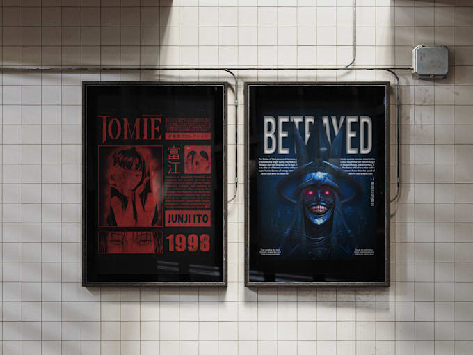 design stunning custom anime posters in any style