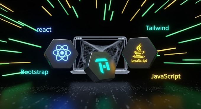Develop modern and responsive website using html css js and react by ...