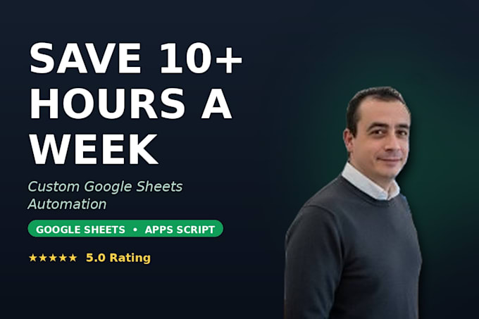 automate your excel or google sheets with apps script, formulas and dashboards