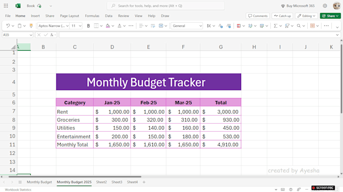 create custom excel budget trackers spreadsheets