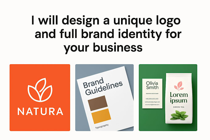 design a stunning logo, brand identity, and packaging that elevates your busines