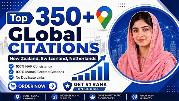 do 350 new zealand, swezerland, netherlands local citations for local seo