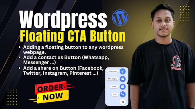 Add a floating cta button to wordpress website by Biswazit2008 | Fiverr