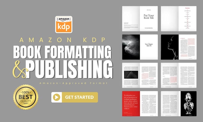 Amazon kdp book formatting, paperback layout design, kindle ebook ...