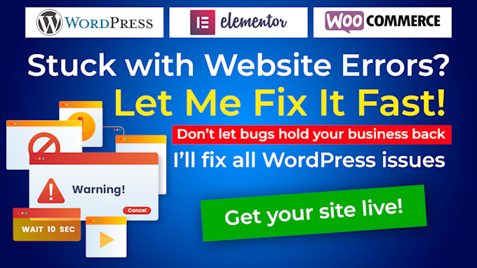 fix complex wordpress errors bugs and website issues fast