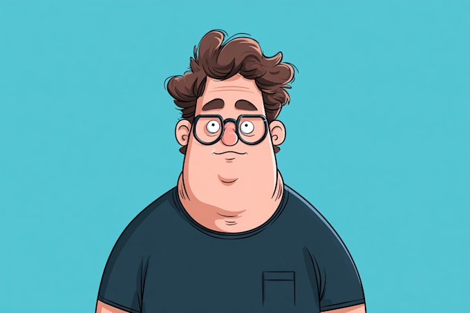 create illustration vector graphic cartoon character