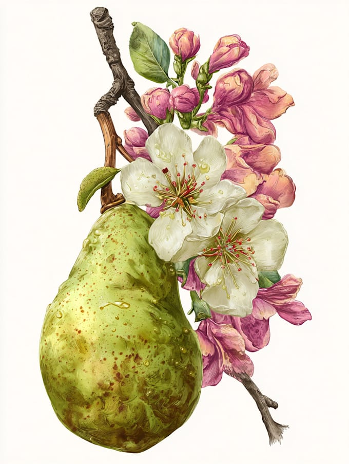 paint a botanical watercolor illustration