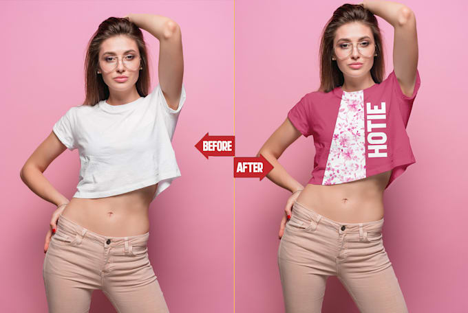 create realistic clothing mockups change pattern and recolor