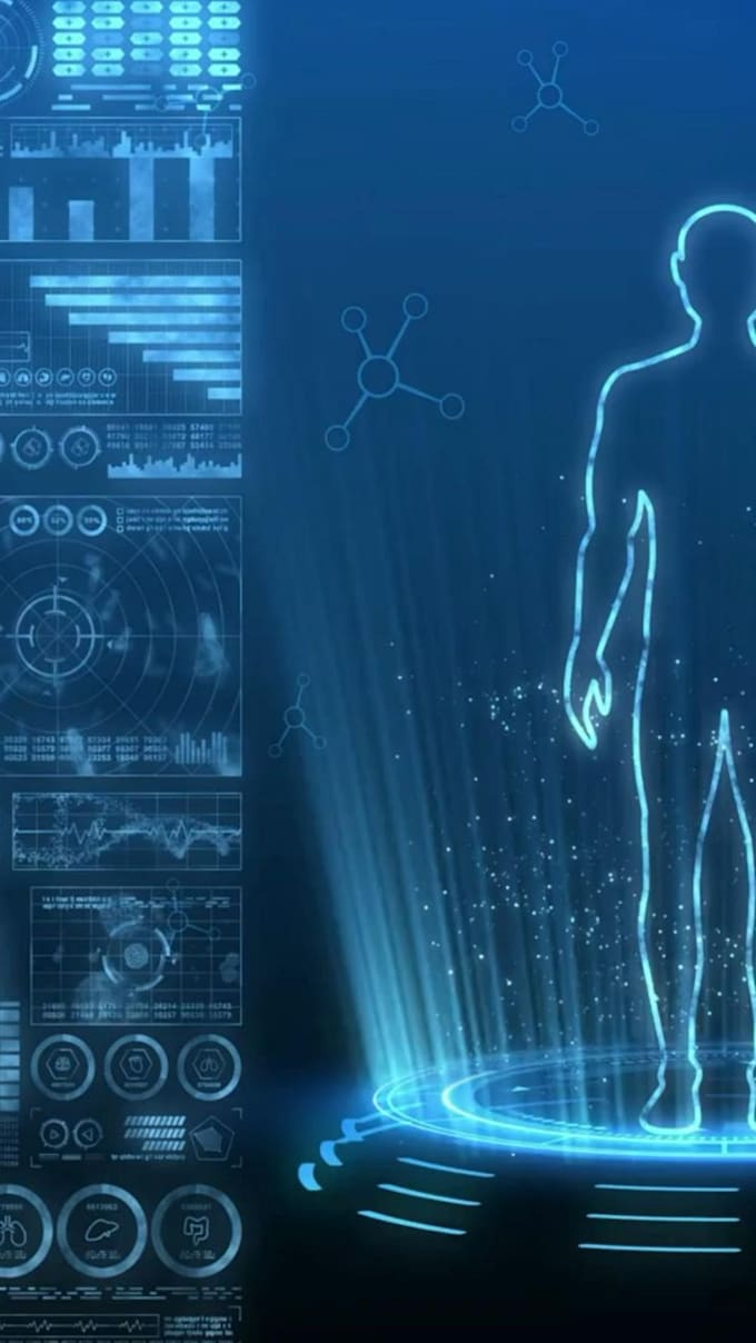 do 3d hologram animation, futuristic hologram video, 3d hologram fan, holography