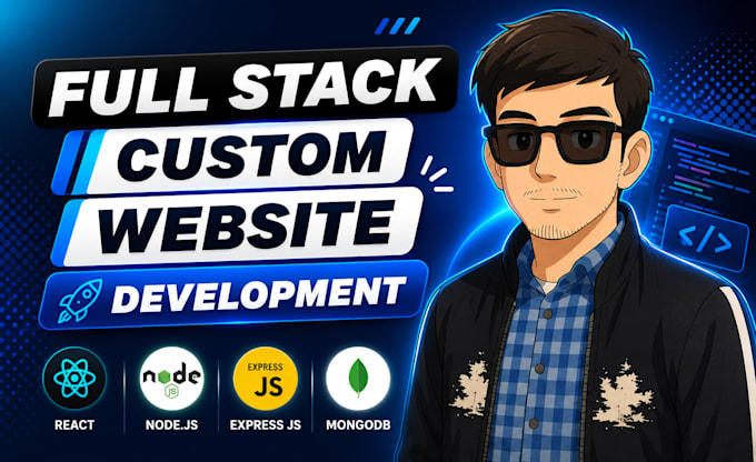 build custom full stack website using mern stack, website development