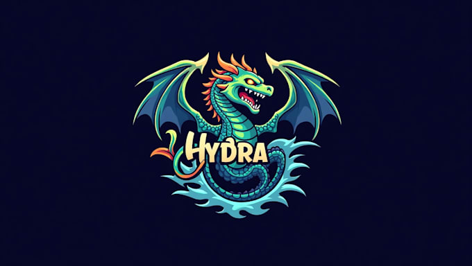 make custom hydra dragon logo with t shirt design