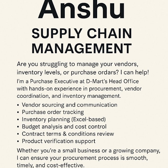 act as your remote erp executive for data, po, and inventory