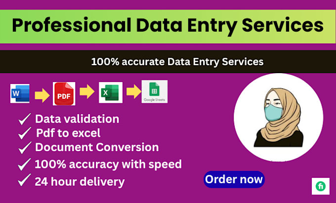 do data entry ,copy paste, pdf to excel data entry