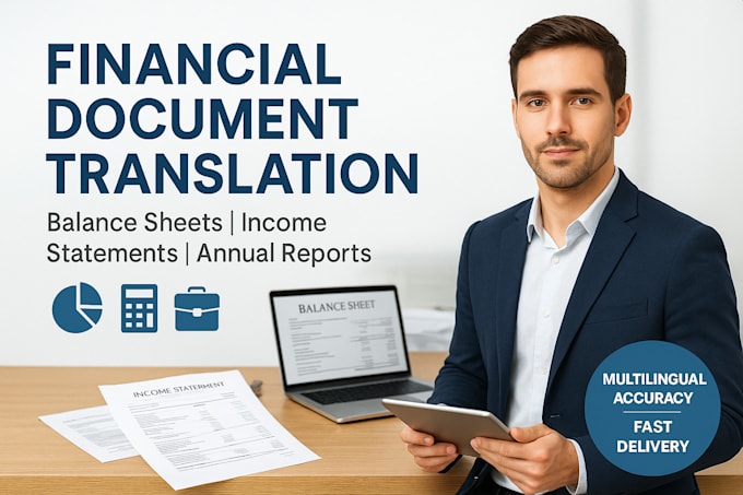 translate financial statements, balance sheets, and annual reports