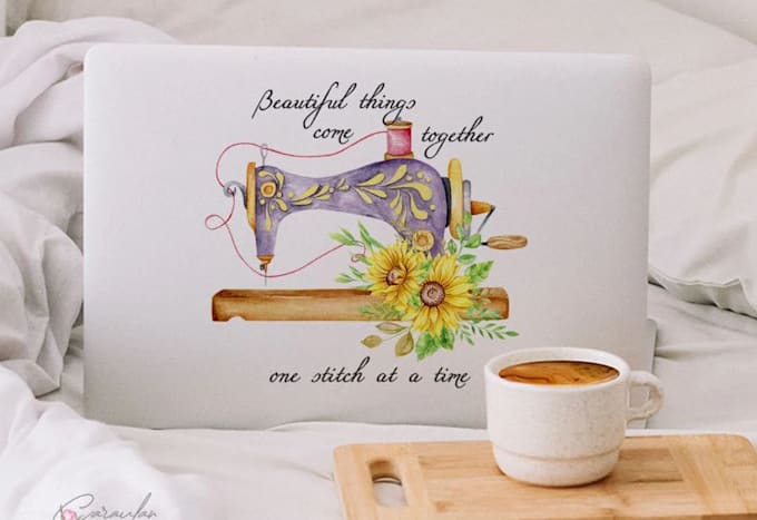 make unique handmade, knitting  sewing logo design
