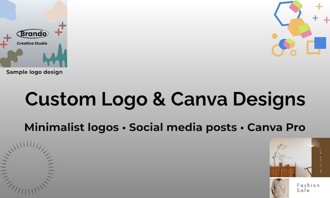 design a minimalist logo and canva graphics