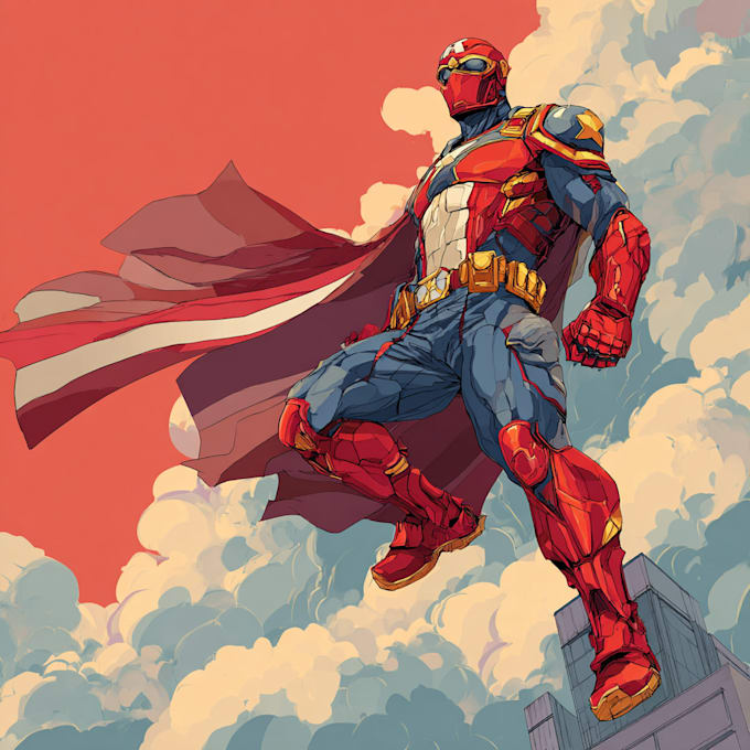 marvel style comic book superhero character